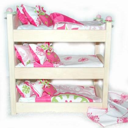 Triple Doll Bunk Bed - Make A Wish American Made..