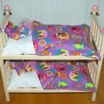 Doll Bunk Bed - Purple Peace Julie Bunk Bed - Fits..