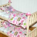 Doll Bunk Bed - Sweetie Bunk Bed With Sweetcakes..