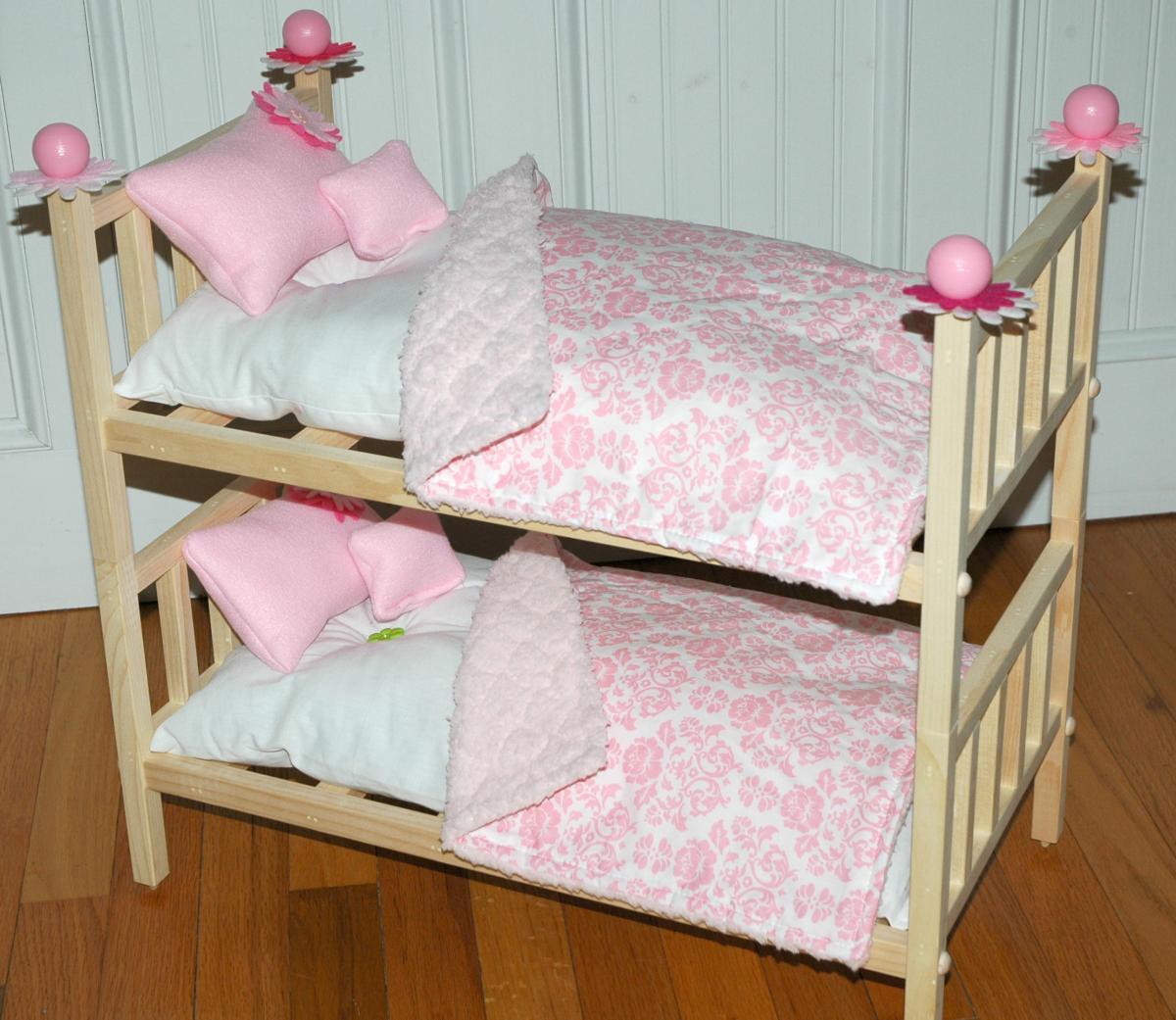 American Girl Doll Bed Doll Bunk Bed Perfectly Pink Fits American Girl Doll And 18 Inch